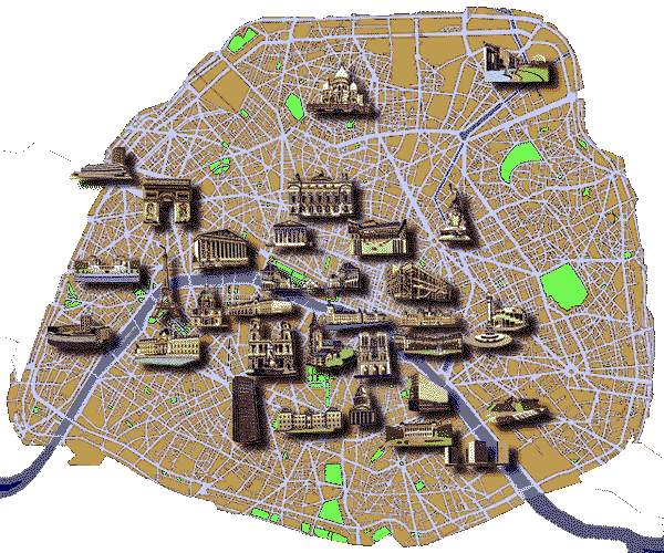 Map de Paris