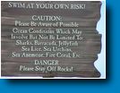 warnings for the beach
